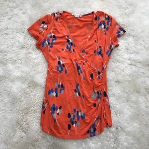 Boden Ruched Wrap Top